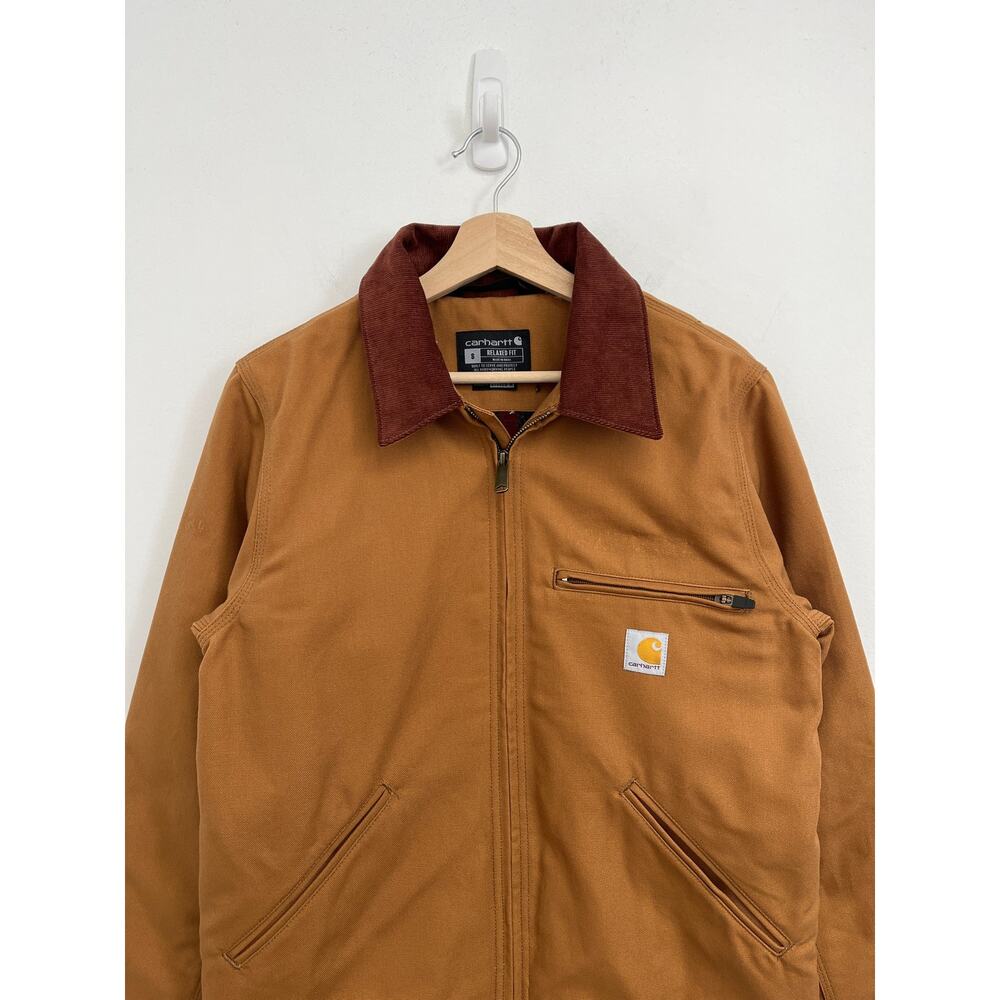 Carhartt Iconic J01 Duck Detroit Jacket Workwear Utility Blanket Lined - Small - Picture 3 of 16